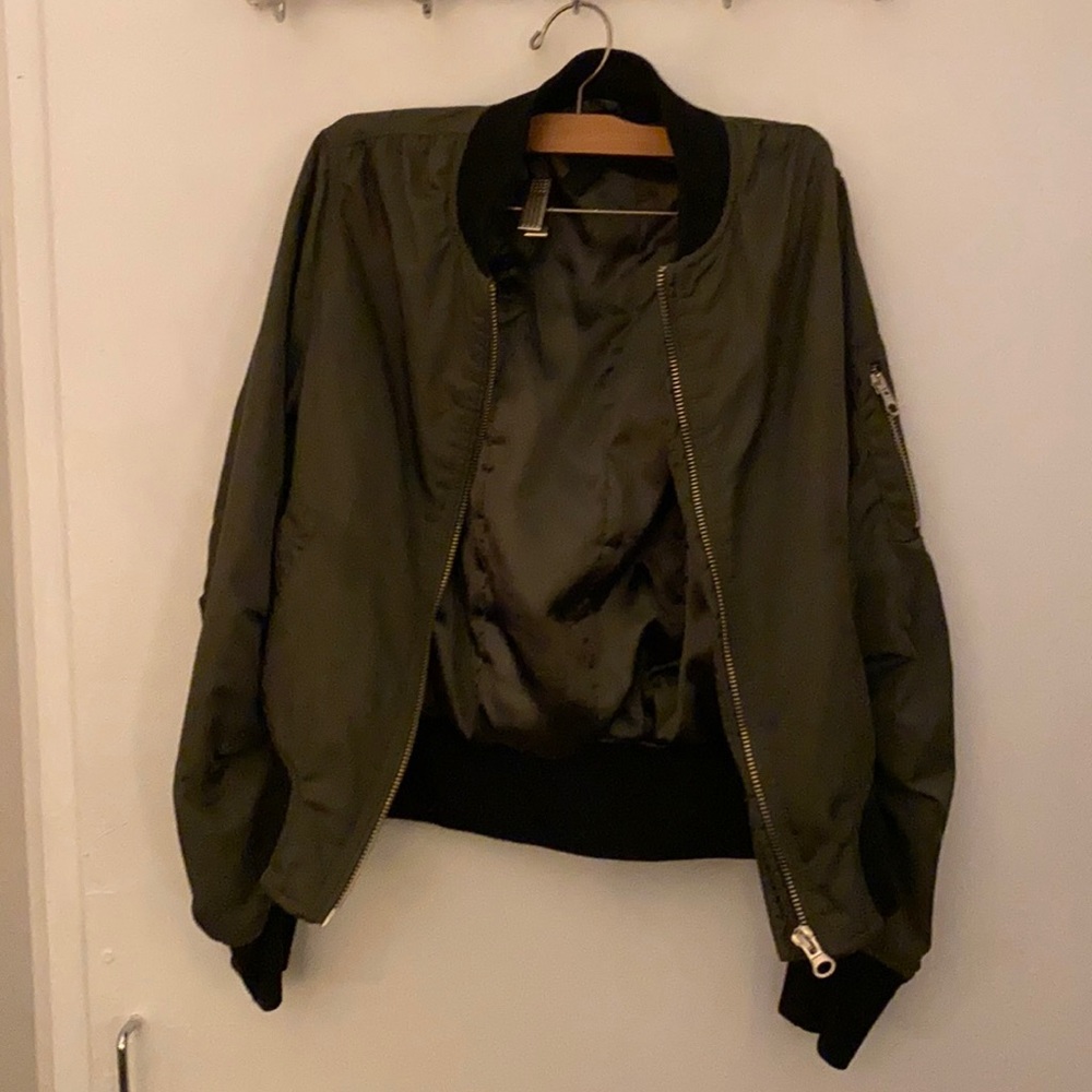 Army green bomber